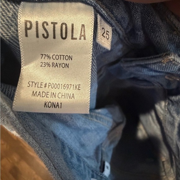 Best Selling Pistola Ruby High Rise‎ Wide Leg Jean Size 25 Women's Kona Wash - Picture 5 of 10